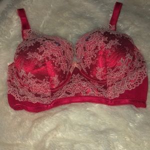 Victoria’s Secret red bra.